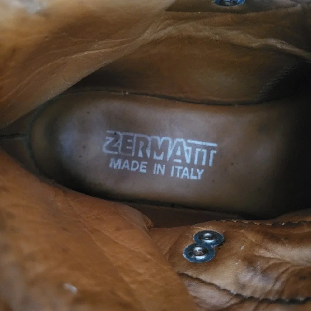Zermatt Vibram Montagnablock Heavy Duty Mountaineering Boots US Men's Size 7.5